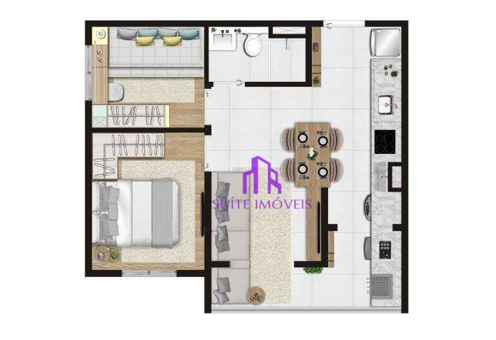 Apartamento à venda com 2 quartos, 35m² - Foto 4