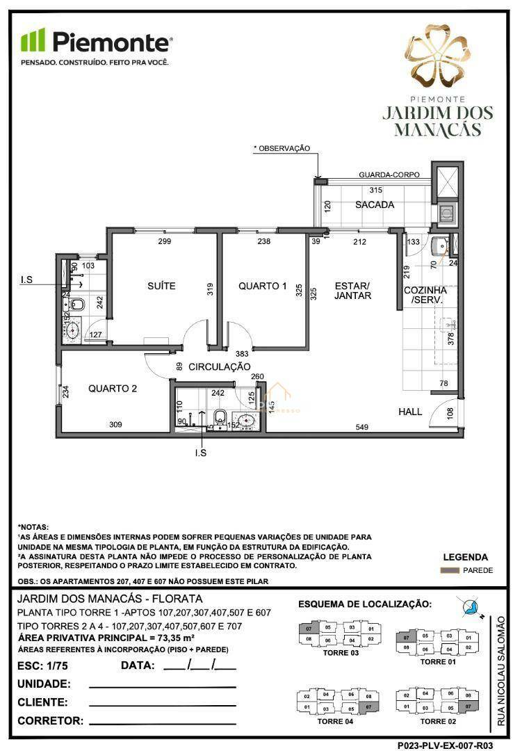 Apartamento à venda com 3 quartos, 73m² - Foto 4