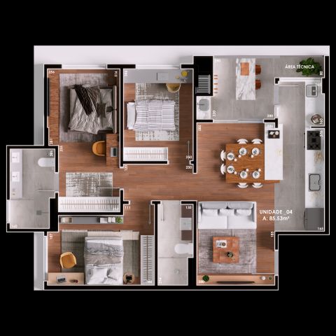 Apartamento à venda com 3 quartos, 88m² - Foto 15