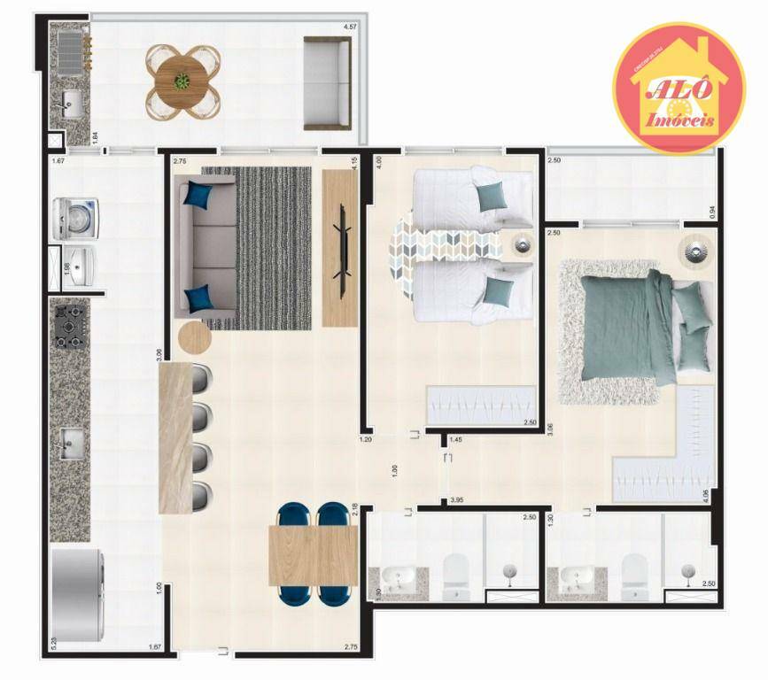 Apartamento à venda com 2 quartos, 82m² - Foto 23