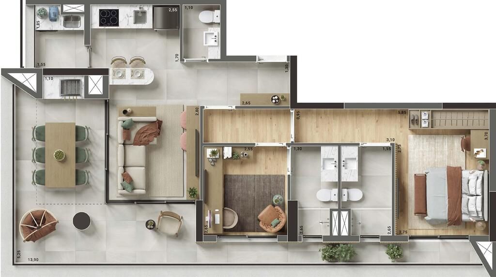 Apartamento à venda com 2 quartos, 88m² - Foto 5