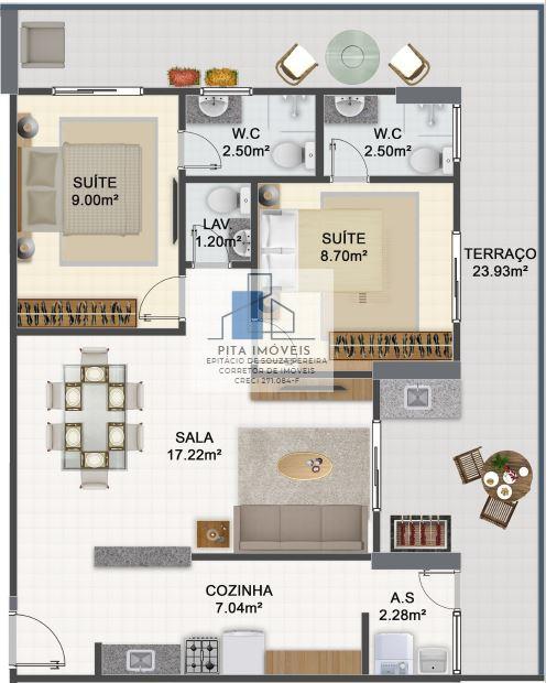 Apartamento à venda com 3 quartos, 117m² - Foto 17