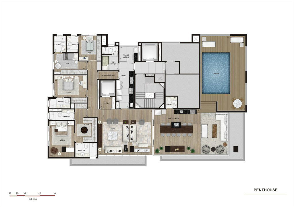 Apartamento à venda com 3 quartos, 181m² - Foto 11