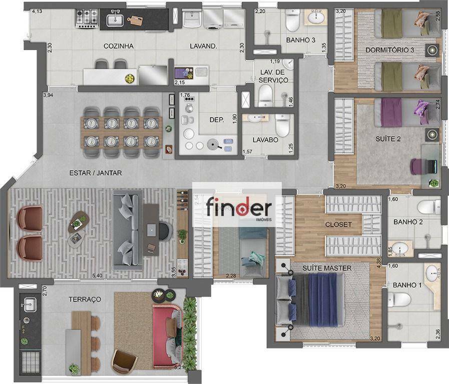 Apartamento à venda com 2 quartos, 69m² - Foto 92