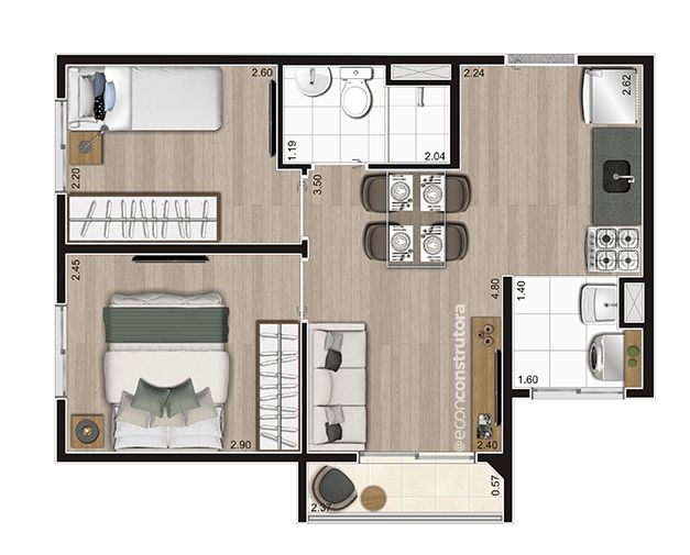 Apartamento à venda com 2 quartos, 37m² - Foto 43