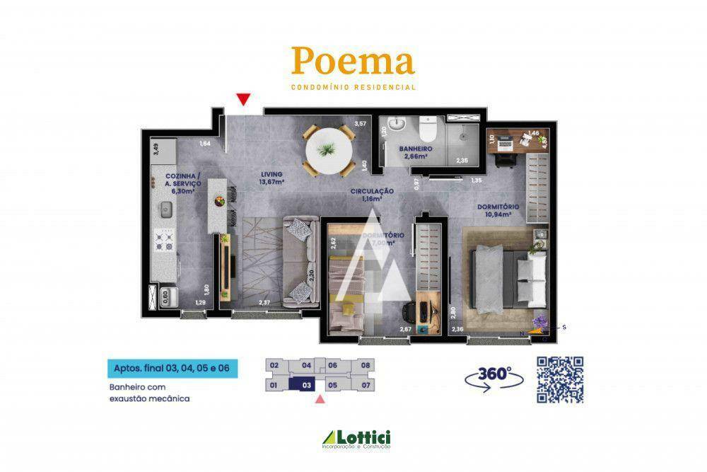 Apartamento à venda com 2 quartos, 49m² - Foto 22