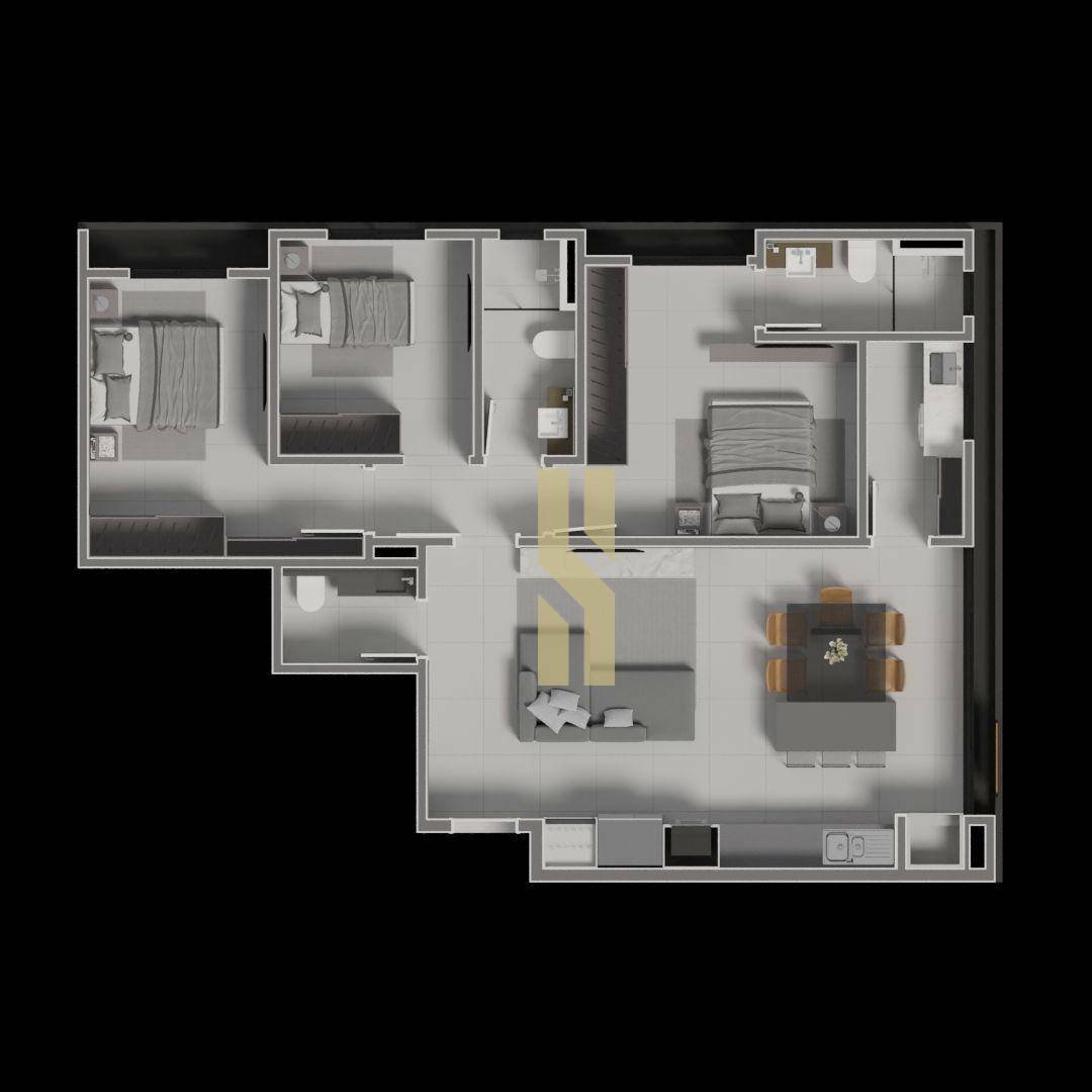 Apartamento, 3 quartos, 94 m² - Foto 9