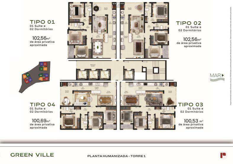 Apartamento à venda com 3 quartos, 102m² - Foto 7