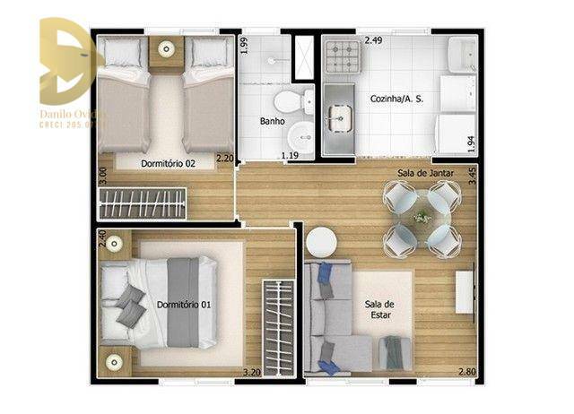 Apartamento à venda com 2 quartos, 38m² - Foto 15