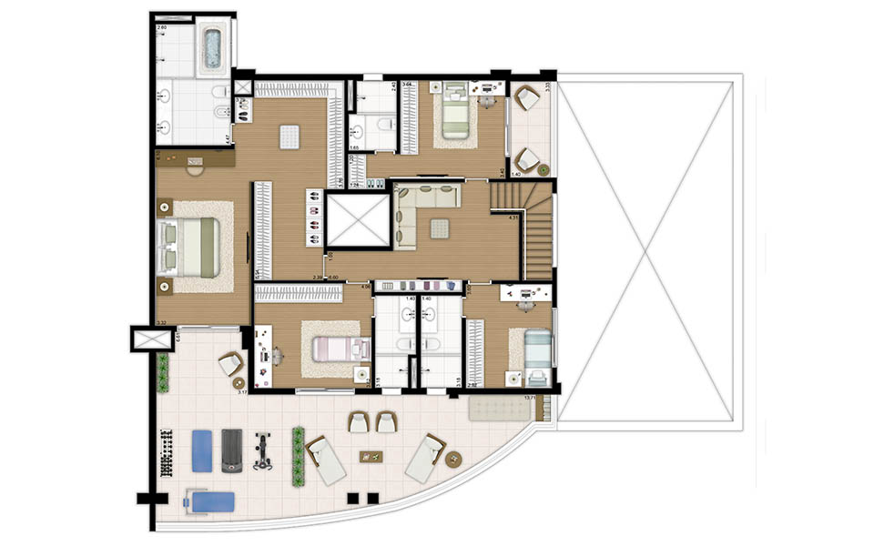 Apartamento à venda com 4 quartos, 496m² - Foto 3