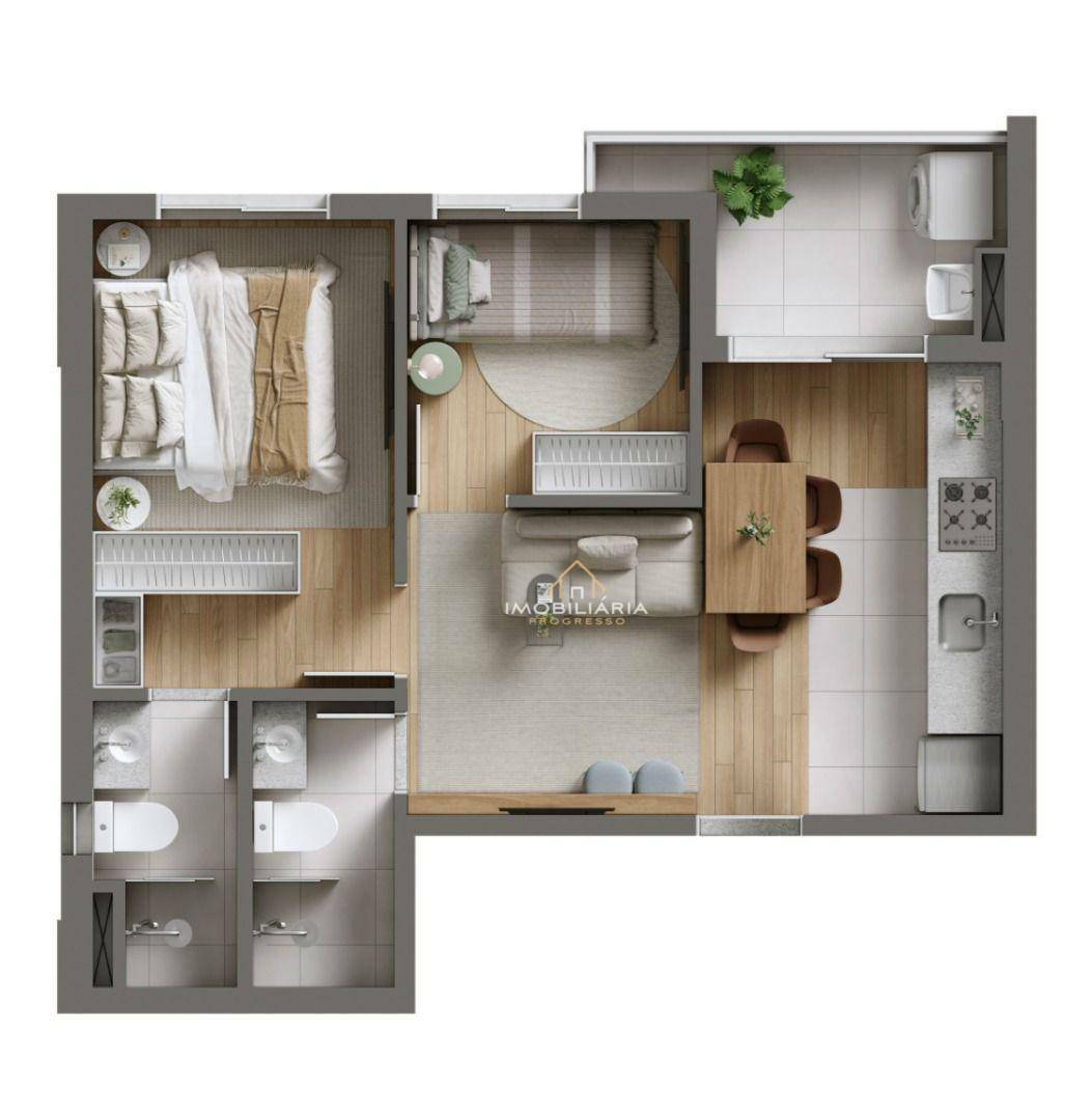 Apartamento à venda com 2 quartos, 47m² - Foto 5