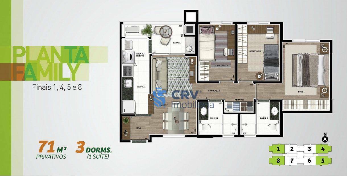 Apartamento à venda com 3 quartos, 71m² - Foto 53