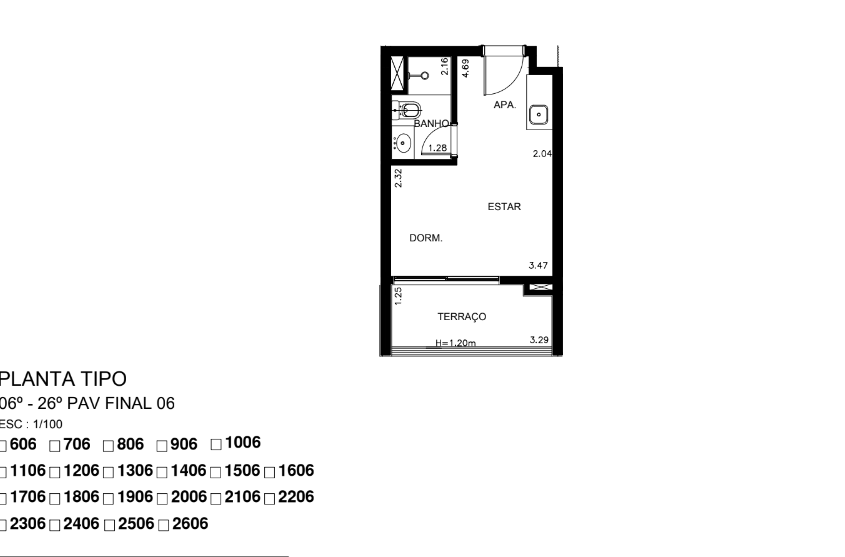 Apartamento à venda com 1 quarto, 22m² - Foto 2