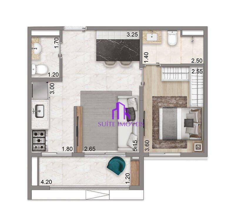 Apartamento à venda com 1 quarto, 72m² - Foto 9