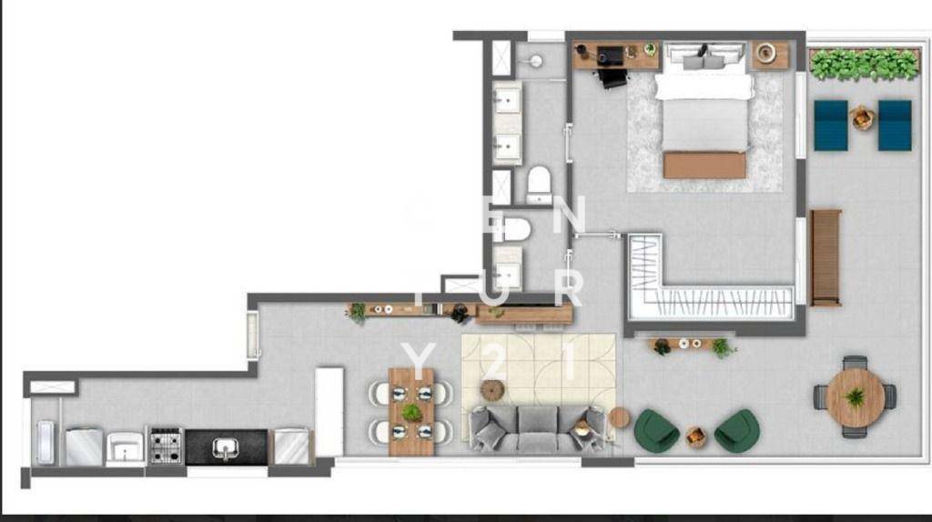 Apartamento para alugar com 1 quarto, 85m² - Foto 12