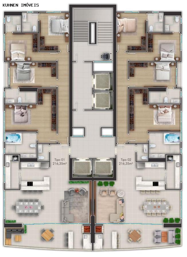 Apartamento à venda com 4 quartos, 216m² - Foto 17