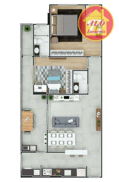 Apartamento à venda com 2 quartos, 88m² - Foto 1