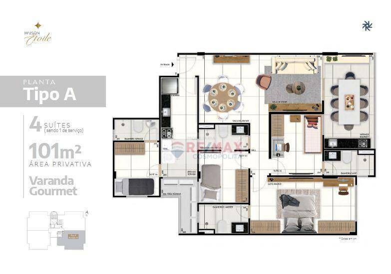 Apartamento à venda com 3 quartos, 92m² - Foto 7