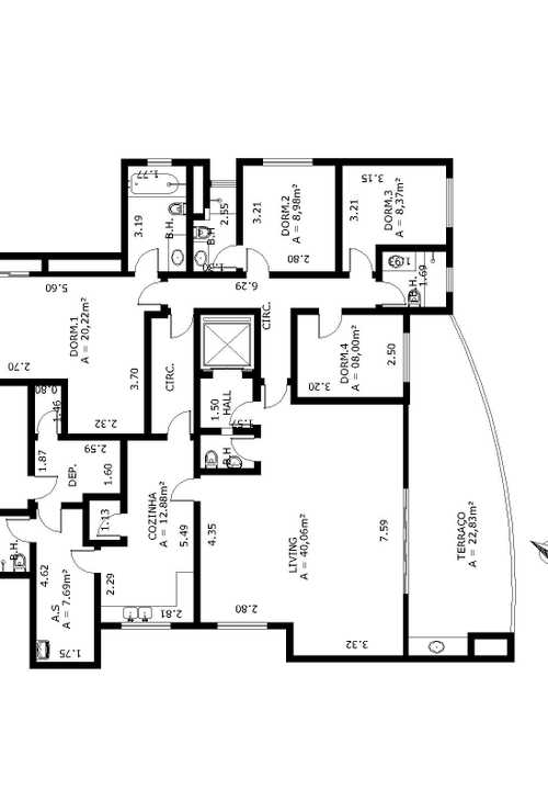 Apartamento à venda com 4 quartos, 165m² - Foto 8