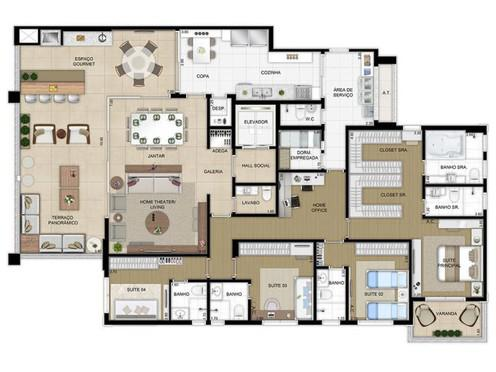 Apartamento à venda com 4 quartos, 244m² - Foto 9