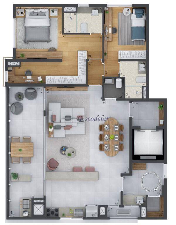 Apartamento à venda com 3 quartos, 121m² - Foto 12