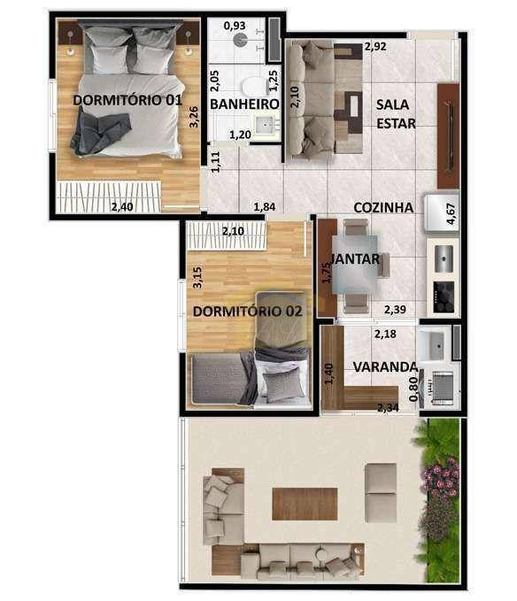 Apartamento à venda com 1 quarto, 28m² - Foto 20