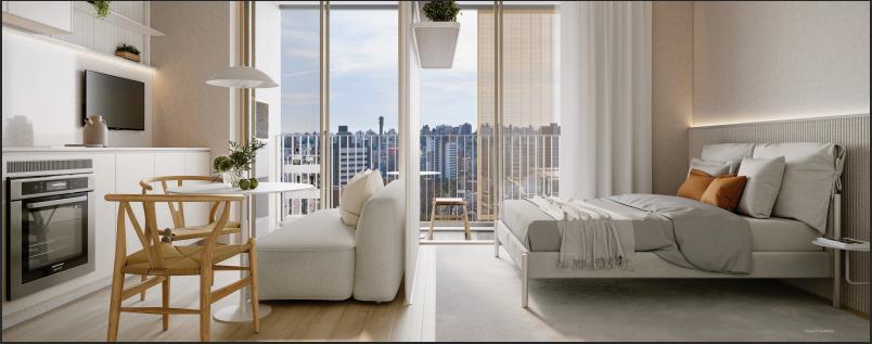 Apartamento à venda com 1 quarto, 32m² - Foto 1