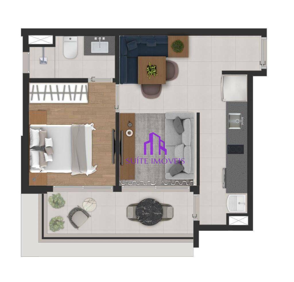 Apartamento à venda com 1 quarto, 38m² - Foto 33