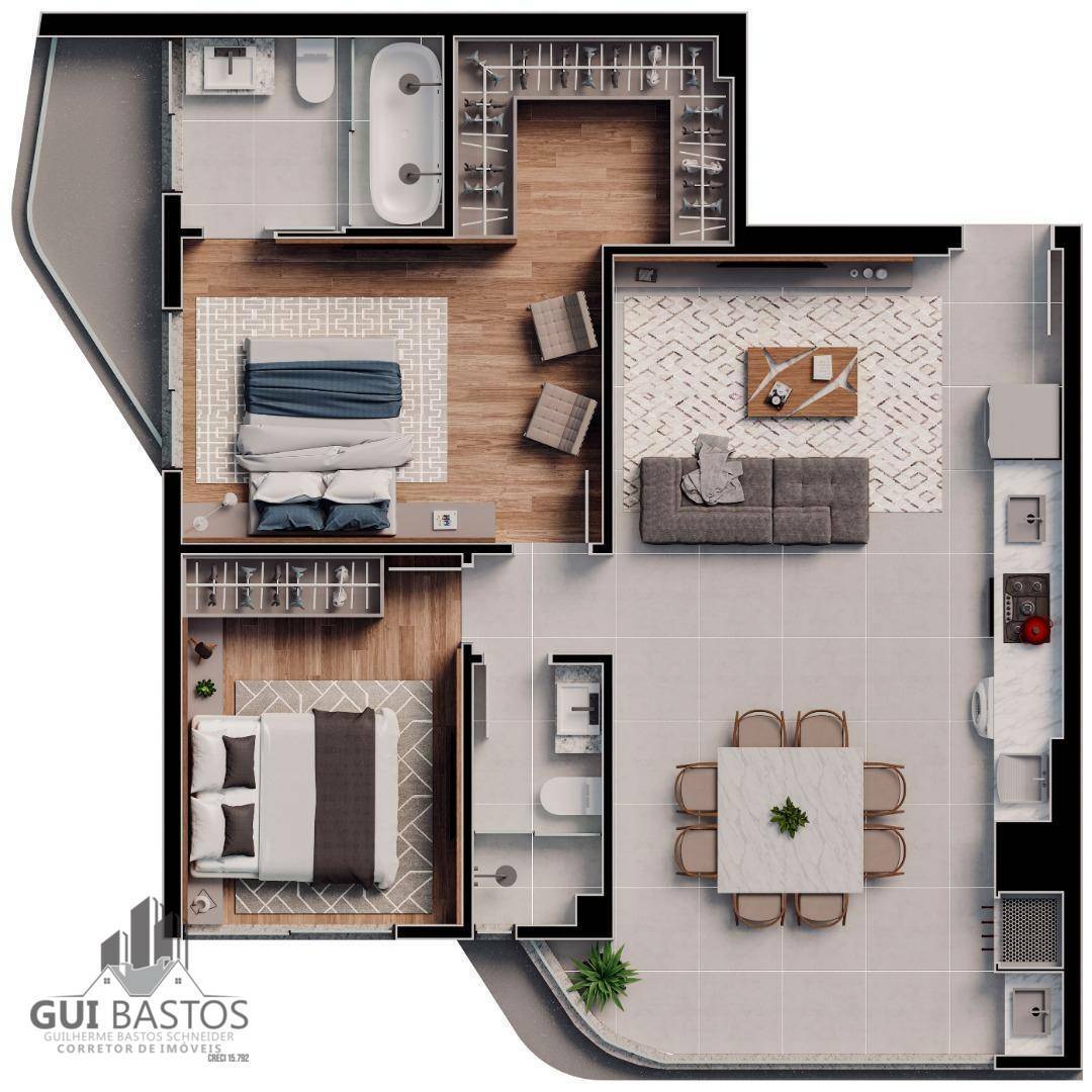 Apartamento à venda com 2 quartos, 72m² - Foto 8