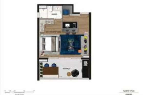 Apartamento à venda com 1 quarto, 45m² - Foto 4