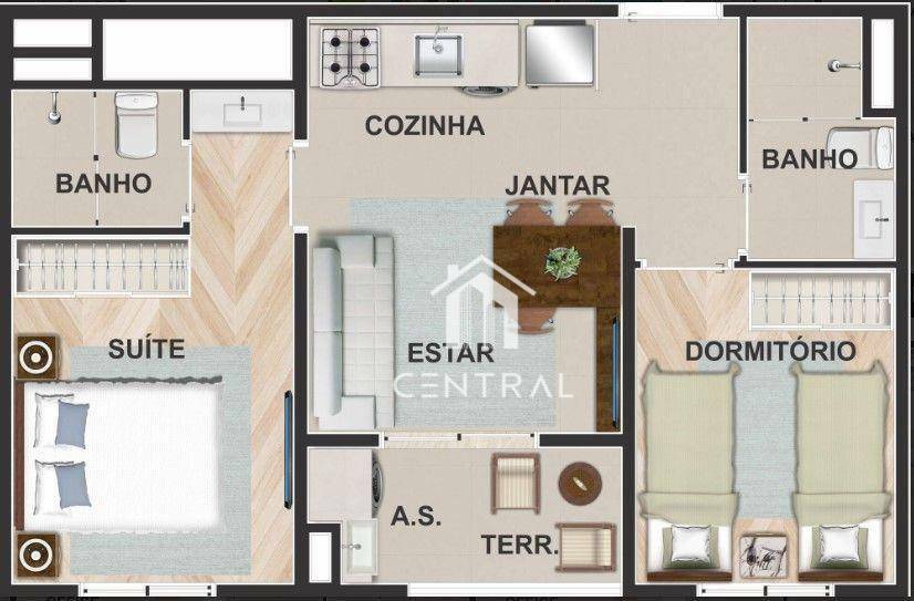 Apartamento à venda com 2 quartos, 41m² - Foto 20