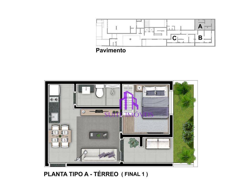 Apartamento à venda com 1 quarto, 40m² - Foto 19