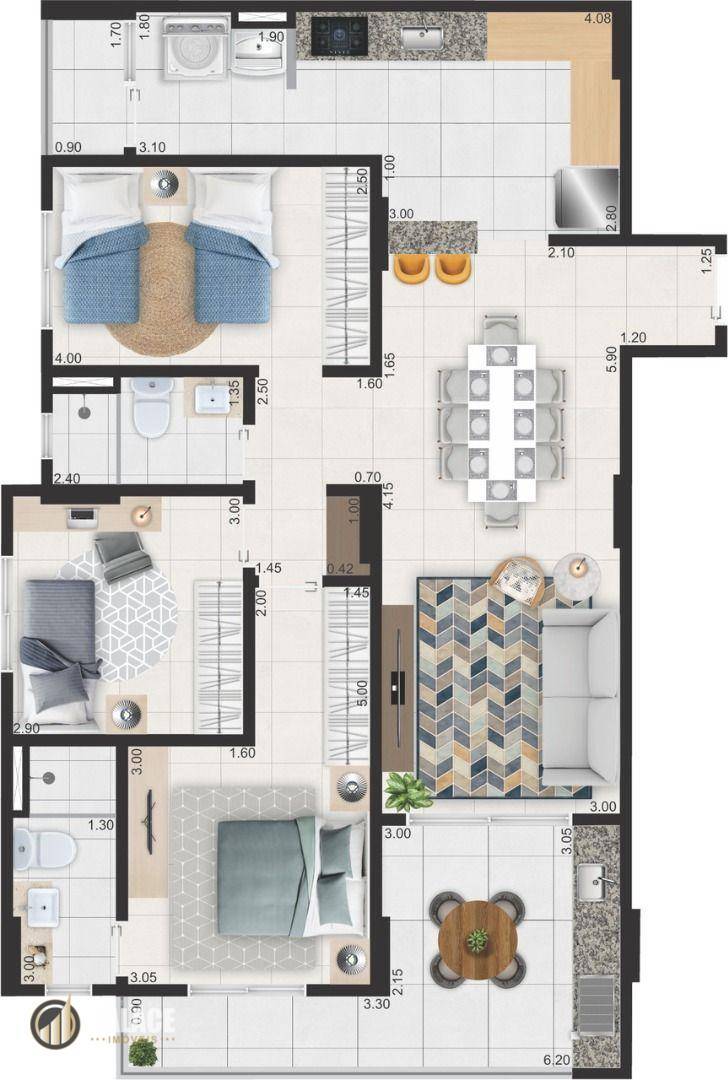 Apartamento à venda com 3 quartos, 104m² - Foto 22