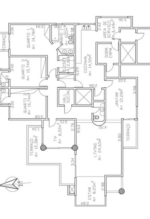 Apartamento à venda com 3 quartos, 187m² - Foto 8