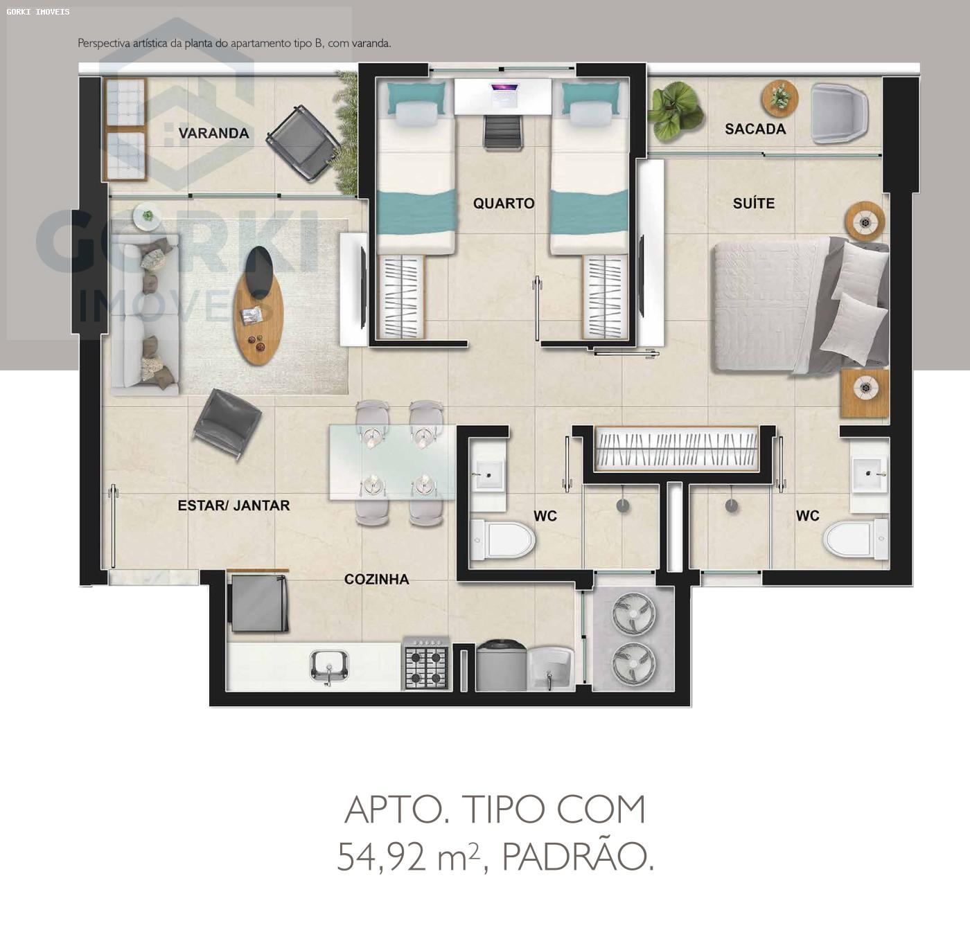 Apartamento à venda com 2 quartos, 54m² - Foto 16