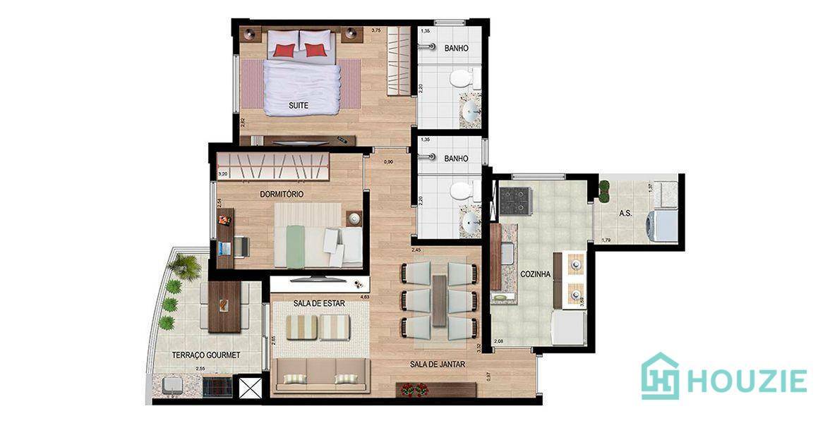 Apartamento à venda com 2 quartos, 70m² - Foto 23