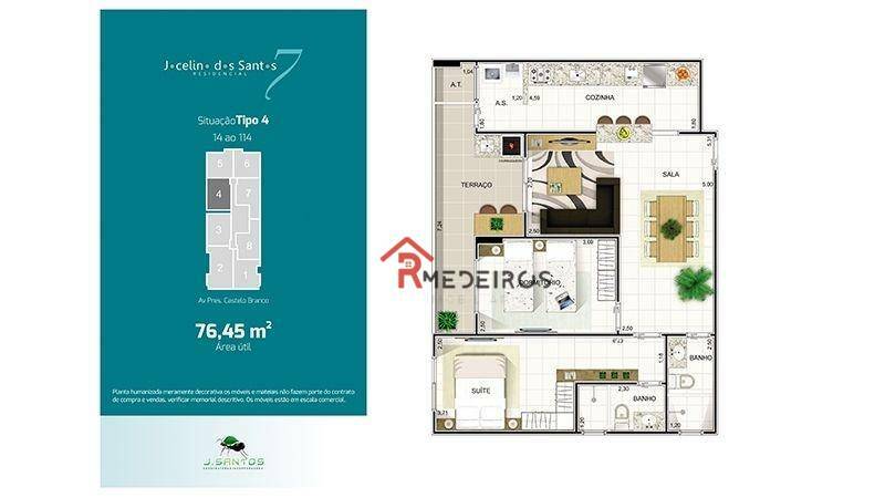 Apartamento à venda com 2 quartos, 76m² - Foto 11