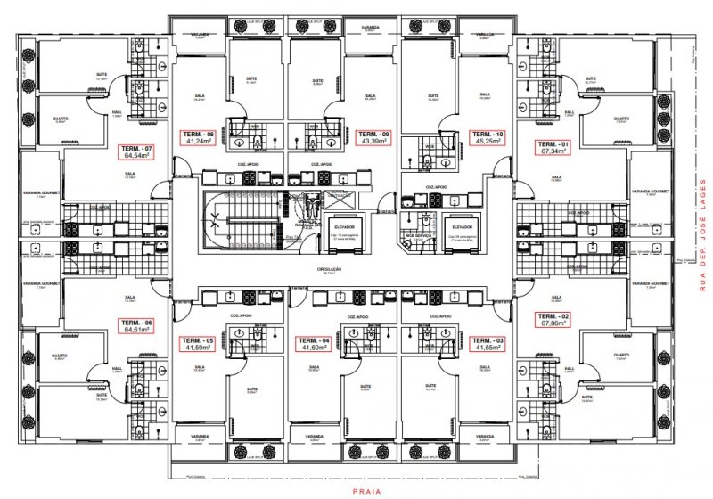 Apartamento à venda com 1 quarto, 41m² - Foto 3