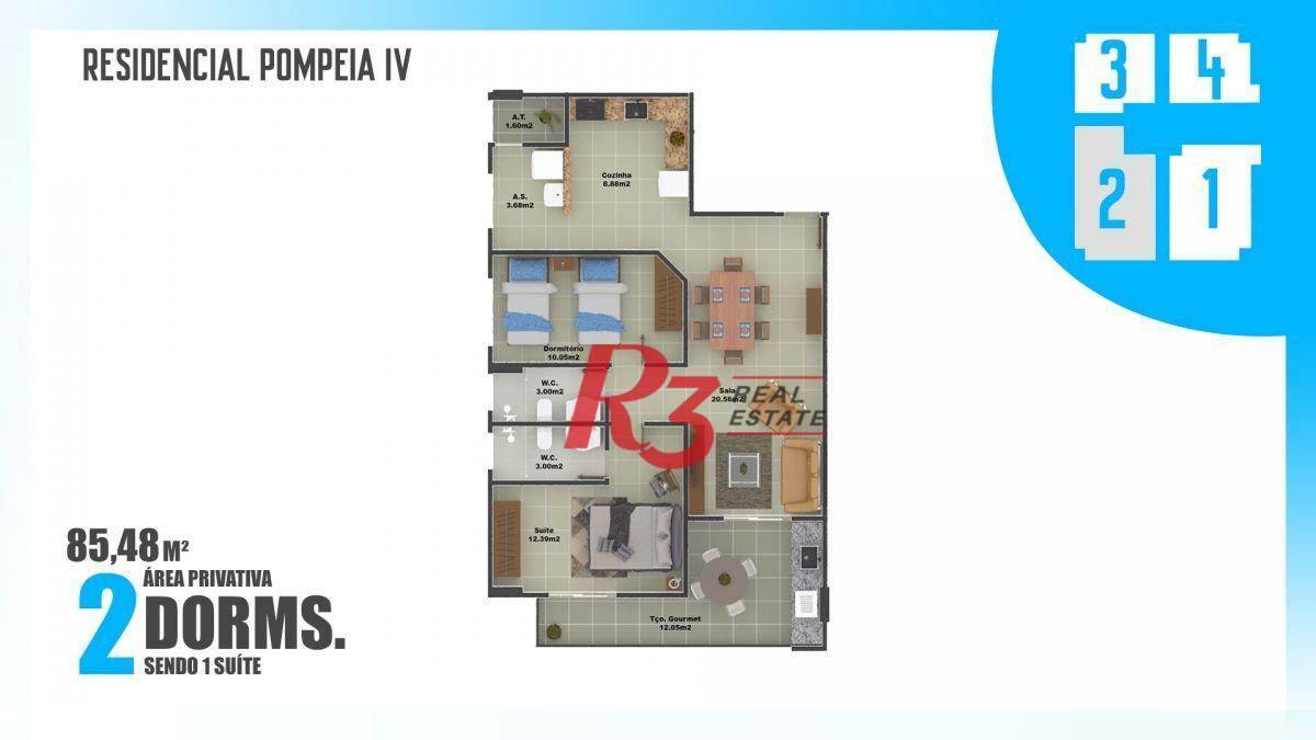 Apartamento à venda com 2 quartos, 85m² - Foto 15