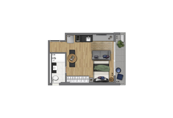 Apartamento à venda com 1 quarto, 40m² - Foto 10