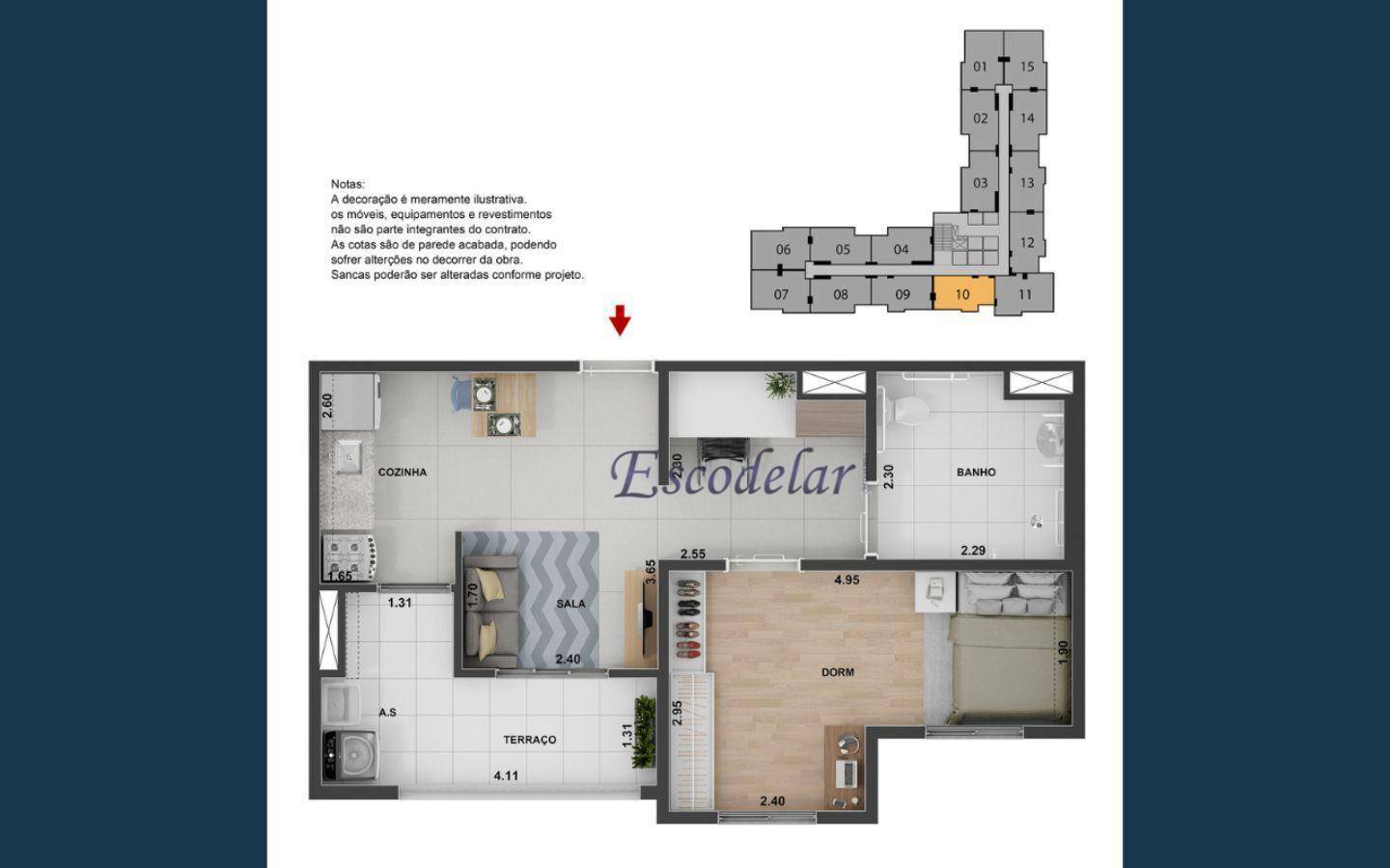 Apartamento à venda com 3 quartos, 56m² - Foto 22