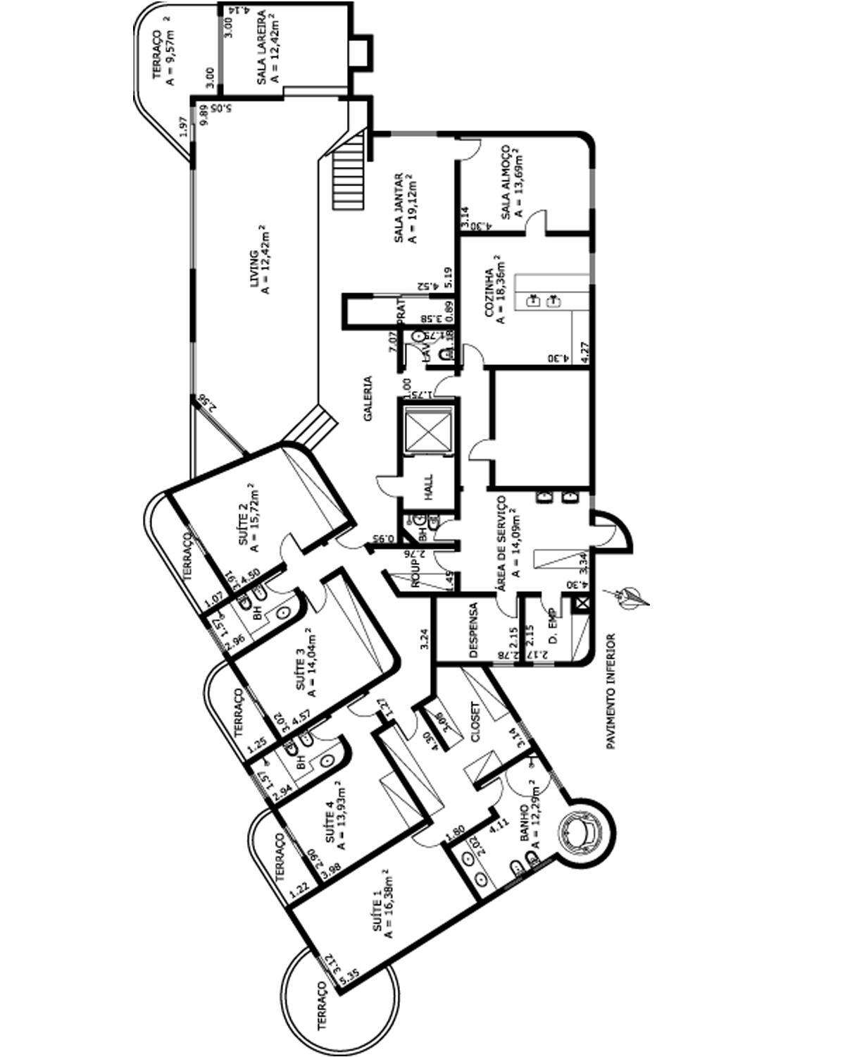 Apartamento à venda com 4 quartos, 370m² - Foto 4