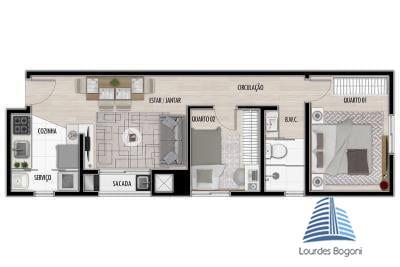 Apartamento à venda com 2 quartos, 44m² - Foto 13