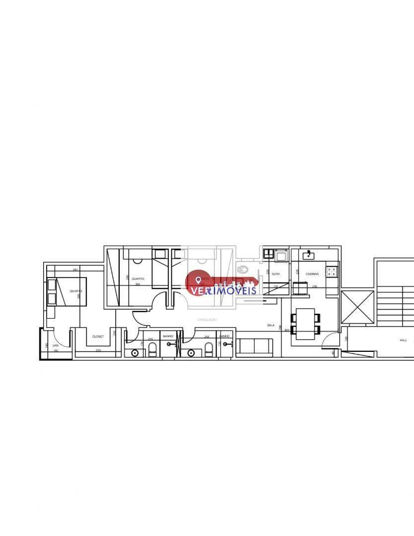 Apartamento à venda com 3 quartos, 78m² - Foto 3