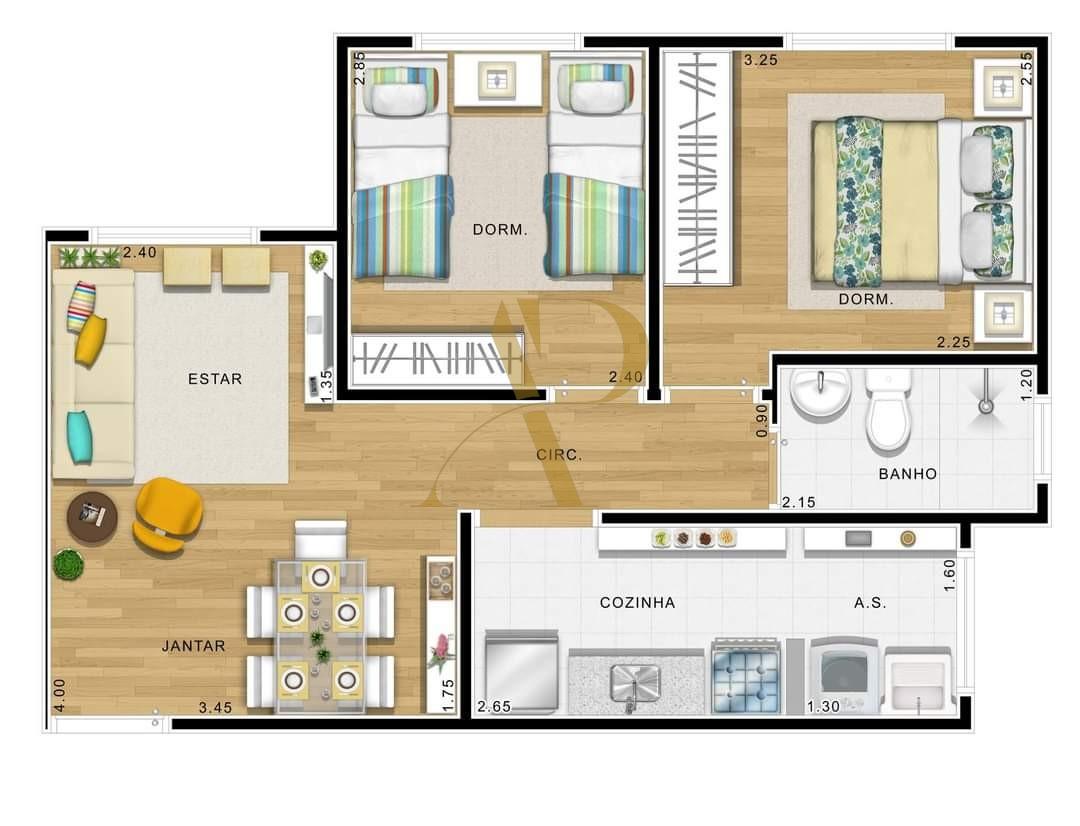 Apartamento, 2 quartos, 45 m² - Foto 15