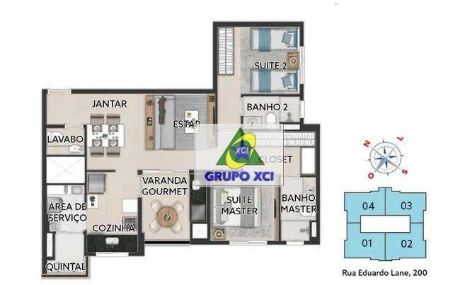 Apartamento à venda com 2 quartos, 80m² - Foto 12