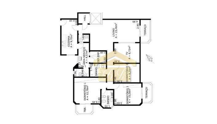 Apartamento para alugar com 4 quartos, 124m² - Foto 15