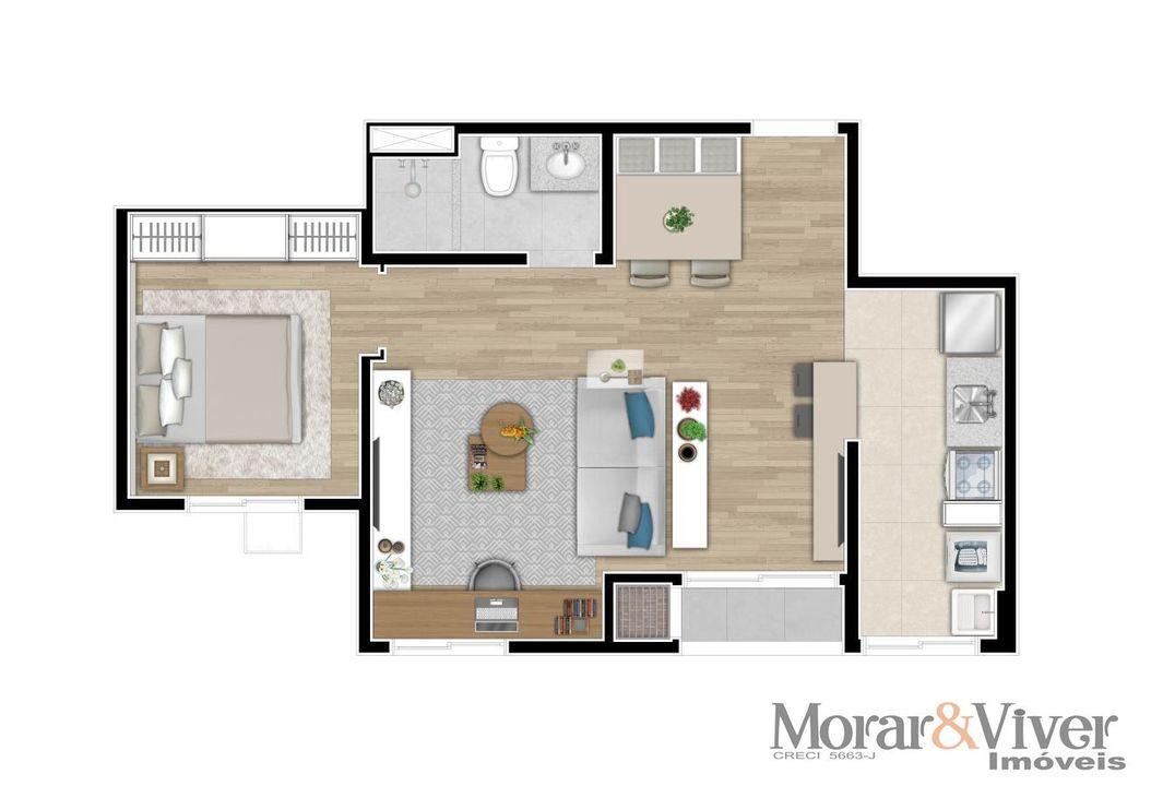 Apartamento à venda com 2 quartos, 44m² - Foto 11