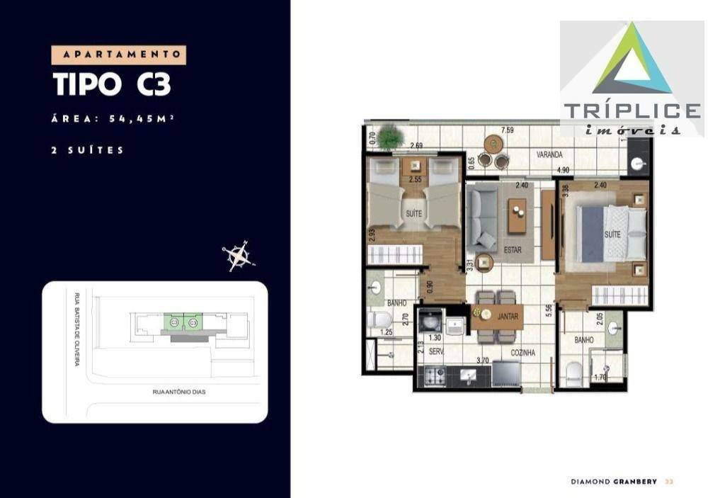 Apartamento à venda com 3 quartos, 104m² - Foto 34