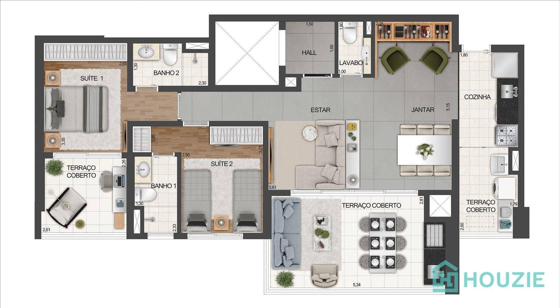 Apartamento à venda com 3 quartos, 100m² - Foto 22